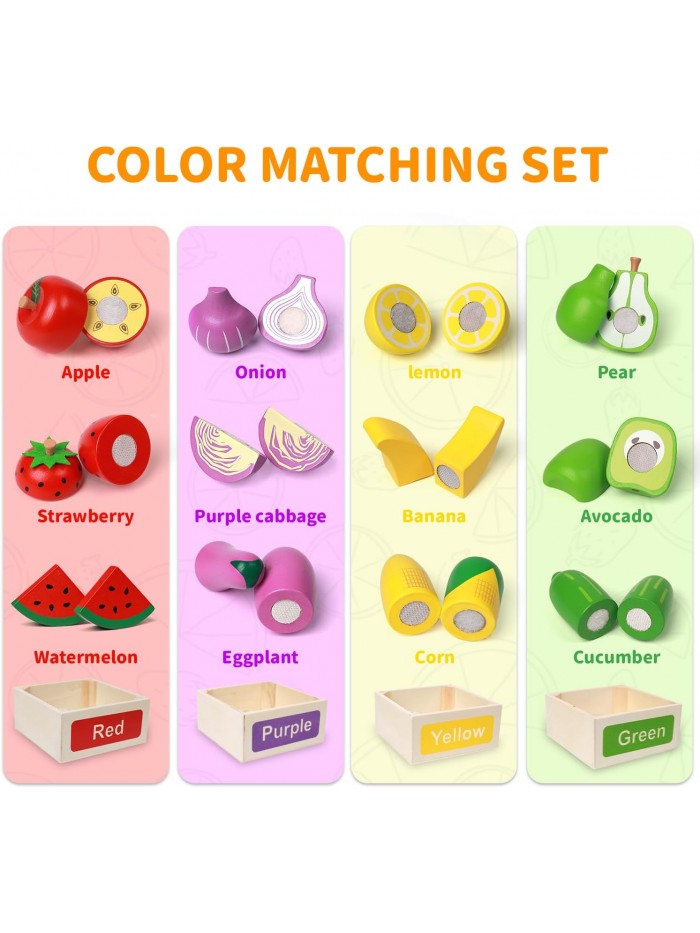 Cutting fruit with color sorting