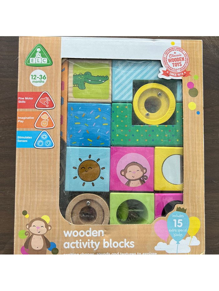 wooden activity block