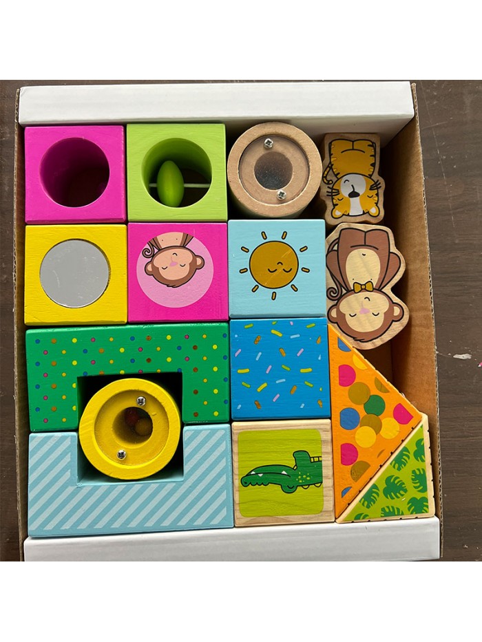 wooden activity block