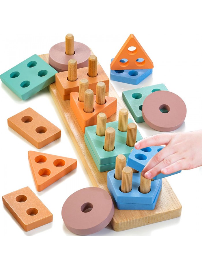 Wooden Sorting & Stacking Toys